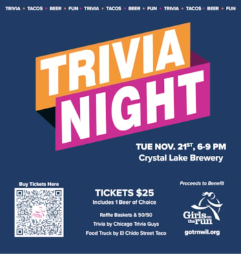Join us for a fun night of trivia while helping us raise awareness and dollars to fund an entier GOTR team
